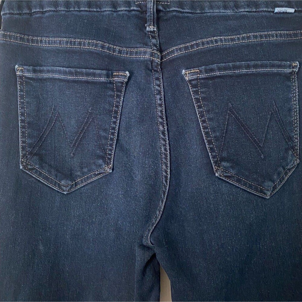 Mother The Looker Ankle Fray Jeans In Coffee, Tea, Or Me? (Dark Wash) Size 27 View 3